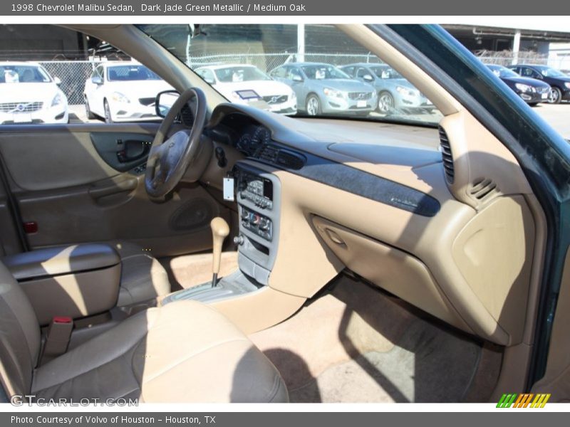 Dark Jade Green Metallic / Medium Oak 1998 Chevrolet Malibu Sedan