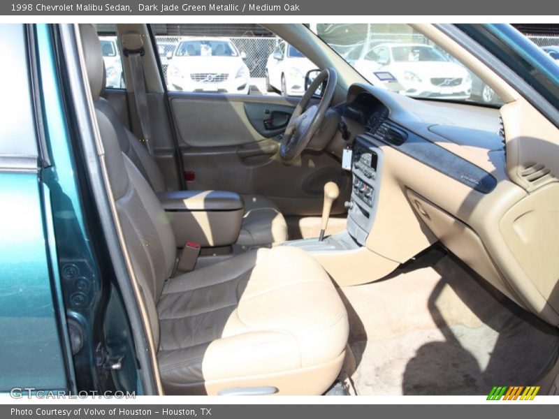 Dark Jade Green Metallic / Medium Oak 1998 Chevrolet Malibu Sedan