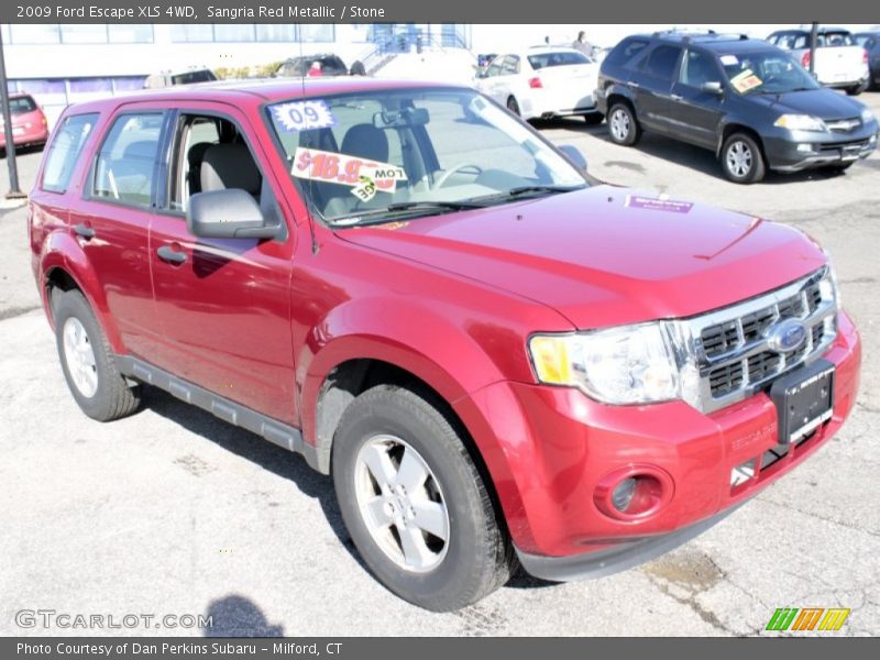 Sangria Red Metallic / Stone 2009 Ford Escape XLS 4WD