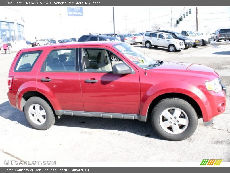 Sangria Red Metallic / Stone 2009 Ford Escape XLS 4WD