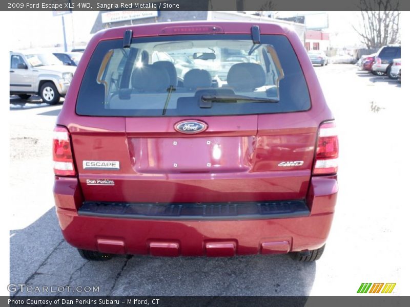 Sangria Red Metallic / Stone 2009 Ford Escape XLS 4WD