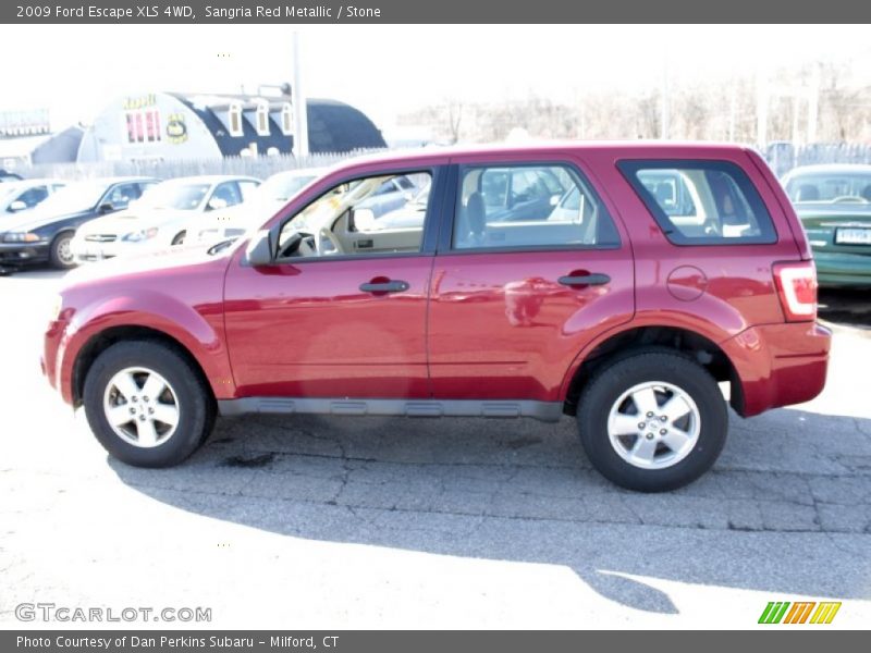 Sangria Red Metallic / Stone 2009 Ford Escape XLS 4WD