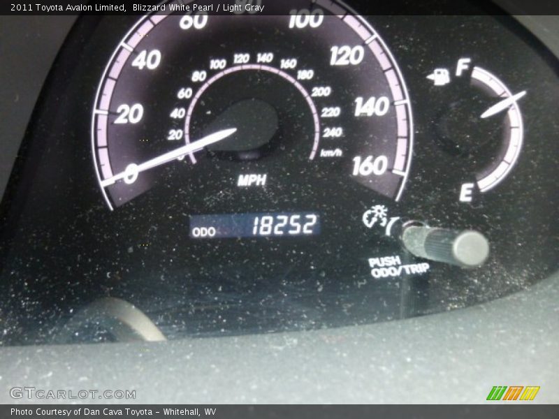 Blizzard White Pearl / Light Gray 2011 Toyota Avalon Limited