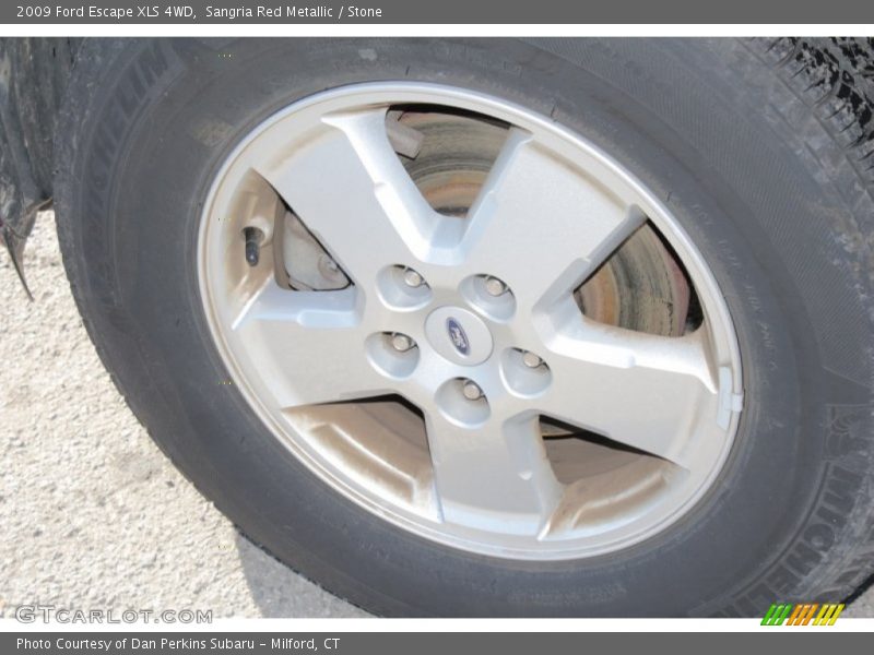 Sangria Red Metallic / Stone 2009 Ford Escape XLS 4WD