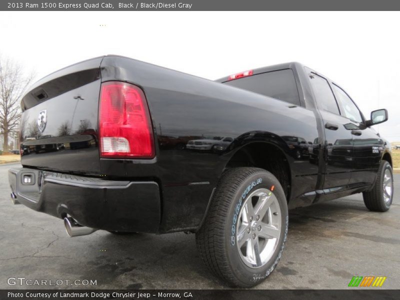 Black / Black/Diesel Gray 2013 Ram 1500 Express Quad Cab