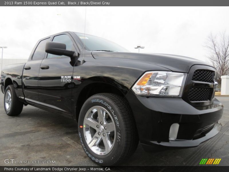 Black / Black/Diesel Gray 2013 Ram 1500 Express Quad Cab