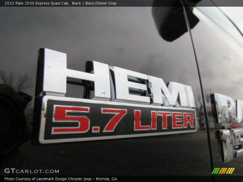 Black / Black/Diesel Gray 2013 Ram 1500 Express Quad Cab