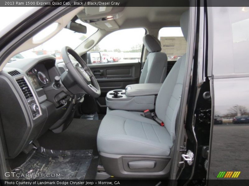 Black / Black/Diesel Gray 2013 Ram 1500 Express Quad Cab