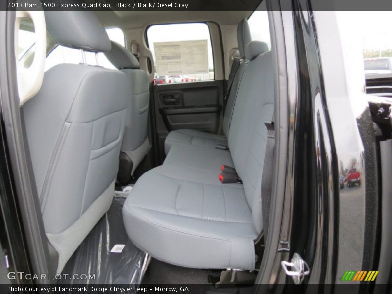 Black / Black/Diesel Gray 2013 Ram 1500 Express Quad Cab
