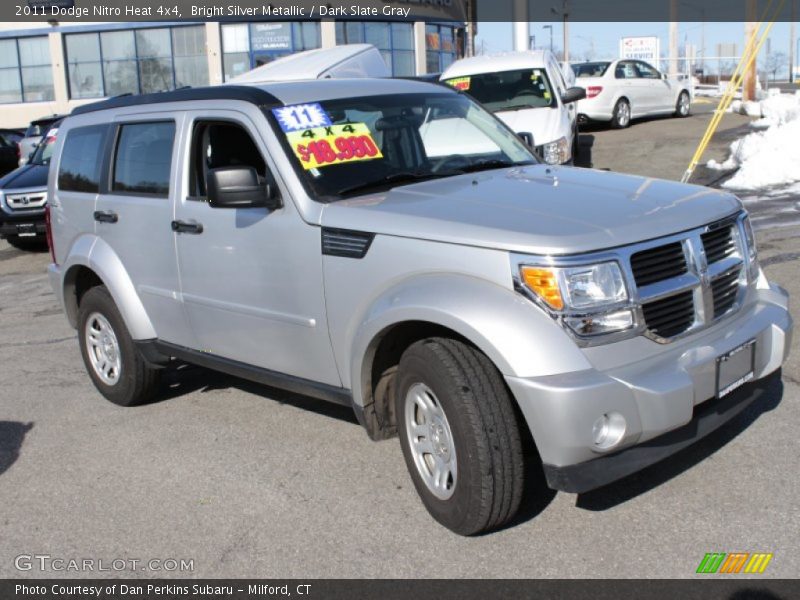 Bright Silver Metallic / Dark Slate Gray 2011 Dodge Nitro Heat 4x4