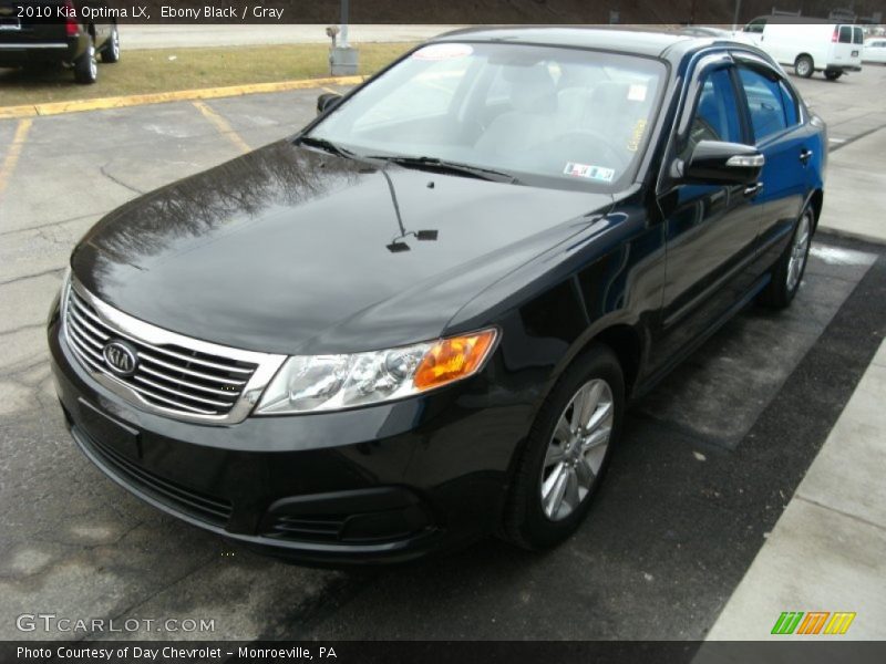 Ebony Black / Gray 2010 Kia Optima LX