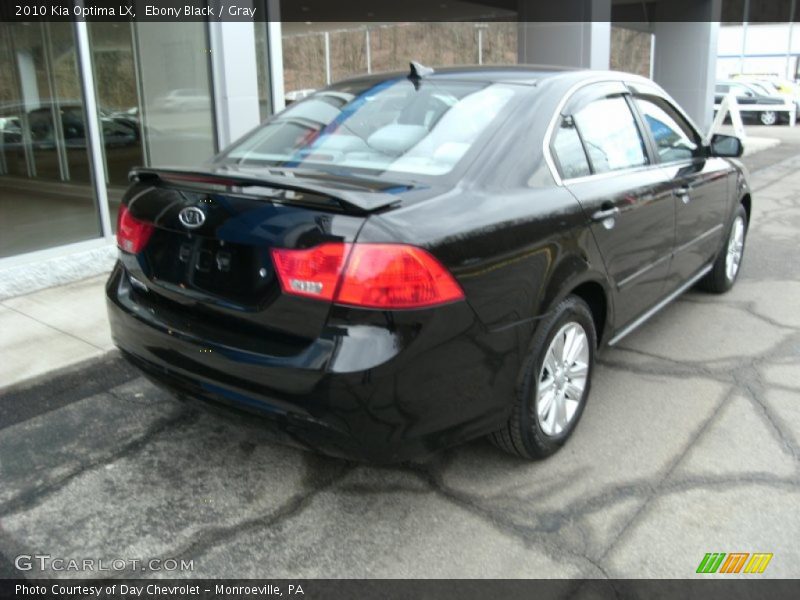 Ebony Black / Gray 2010 Kia Optima LX