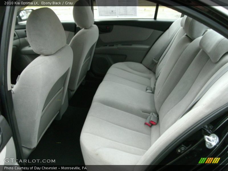 Rear Seat of 2010 Optima LX