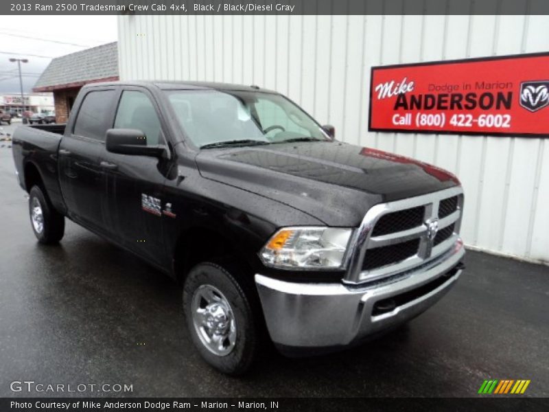 Black / Black/Diesel Gray 2013 Ram 2500 Tradesman Crew Cab 4x4