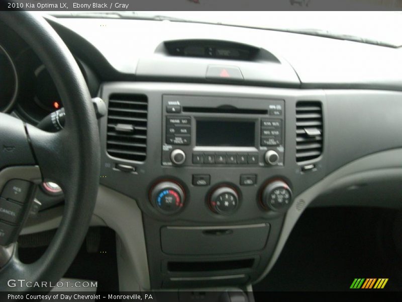 Ebony Black / Gray 2010 Kia Optima LX