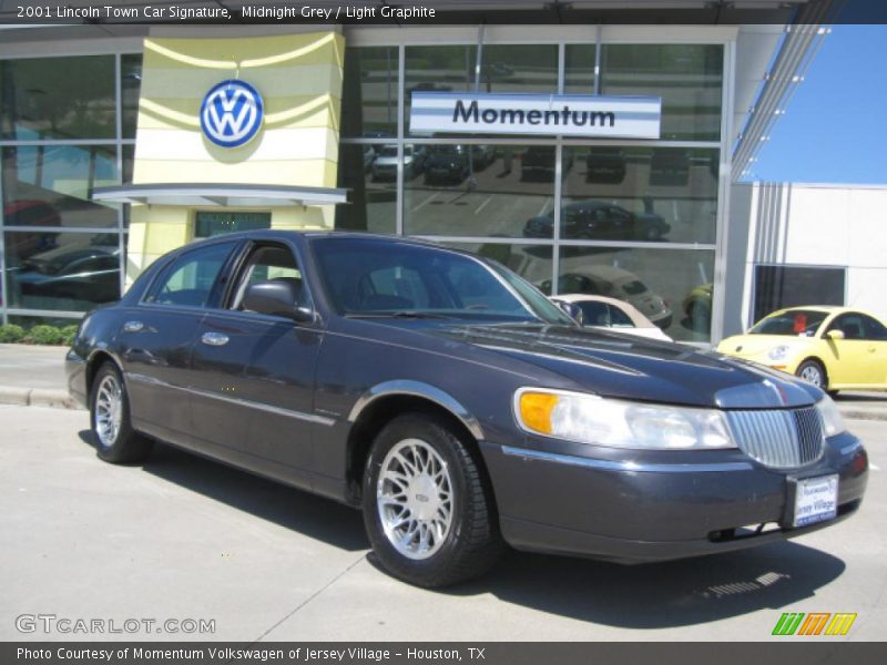 Midnight Grey / Light Graphite 2001 Lincoln Town Car Signature