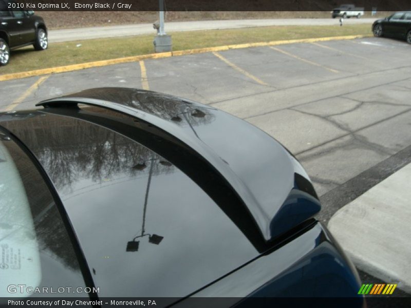 Ebony Black / Gray 2010 Kia Optima LX