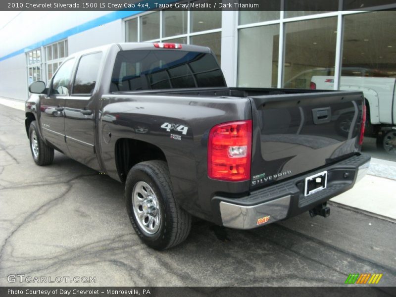 Taupe Gray Metallic / Dark Titanium 2010 Chevrolet Silverado 1500 LS Crew Cab 4x4