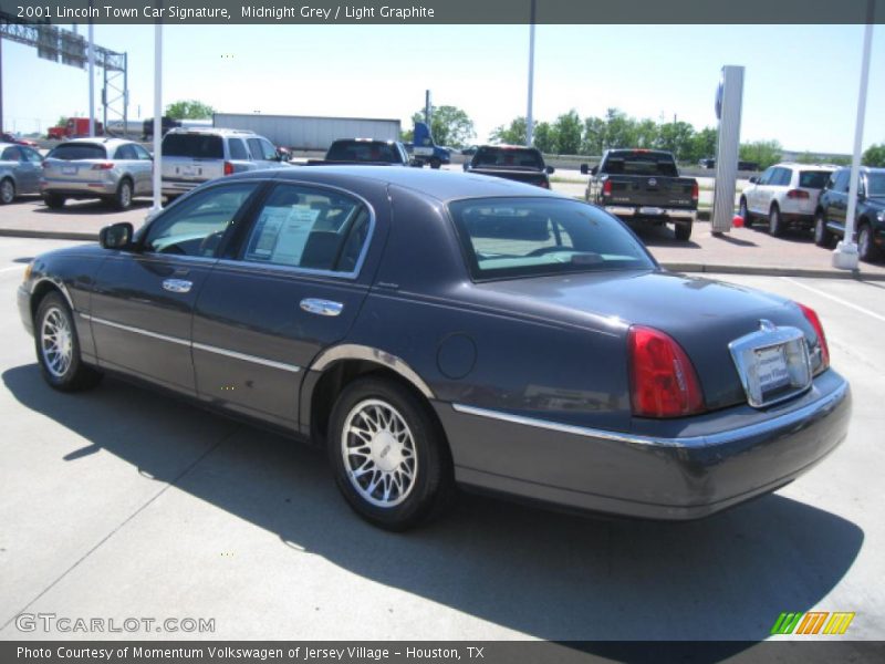 Midnight Grey / Light Graphite 2001 Lincoln Town Car Signature