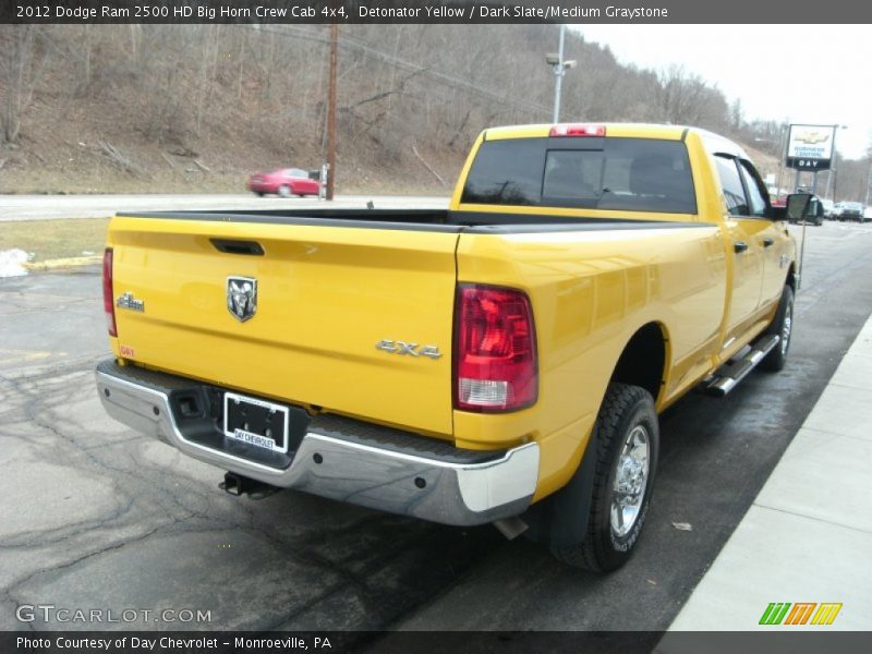Detonator Yellow / Dark Slate/Medium Graystone 2012 Dodge Ram 2500 HD Big Horn Crew Cab 4x4