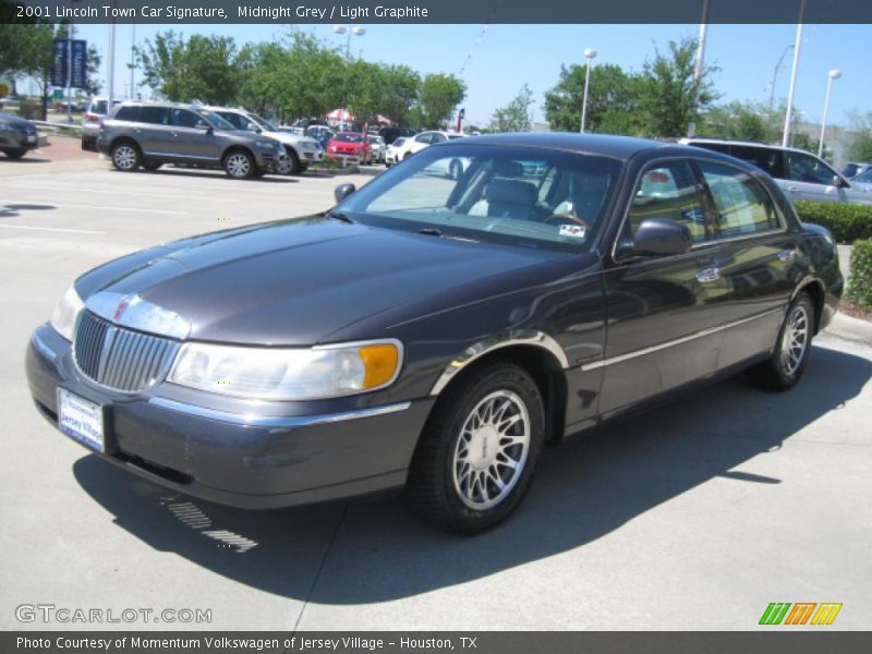 Midnight Grey / Light Graphite 2001 Lincoln Town Car Signature