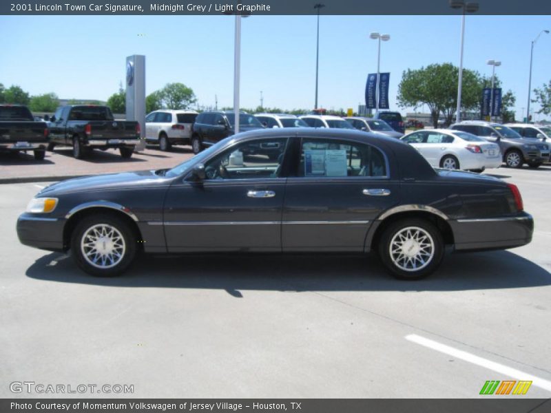 Midnight Grey / Light Graphite 2001 Lincoln Town Car Signature