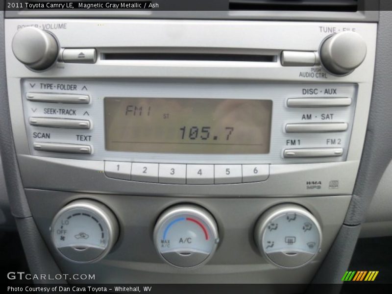 Magnetic Gray Metallic / Ash 2011 Toyota Camry LE