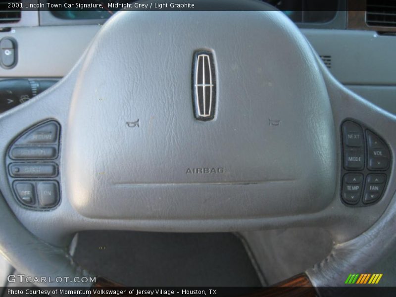 Midnight Grey / Light Graphite 2001 Lincoln Town Car Signature
