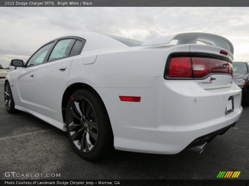 Bright White / Black 2013 Dodge Charger SRT8