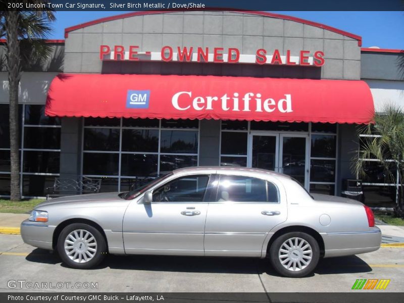 Silver Birch Metallic / Dove/Shale 2005 Lincoln Town Car Signature