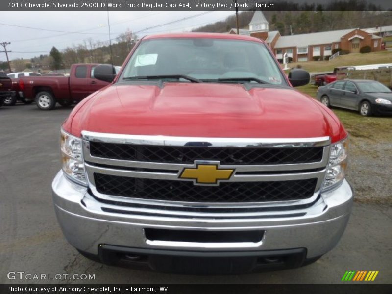 Victory Red / Dark Titanium 2013 Chevrolet Silverado 2500HD Work Truck Regular Cab 4x4