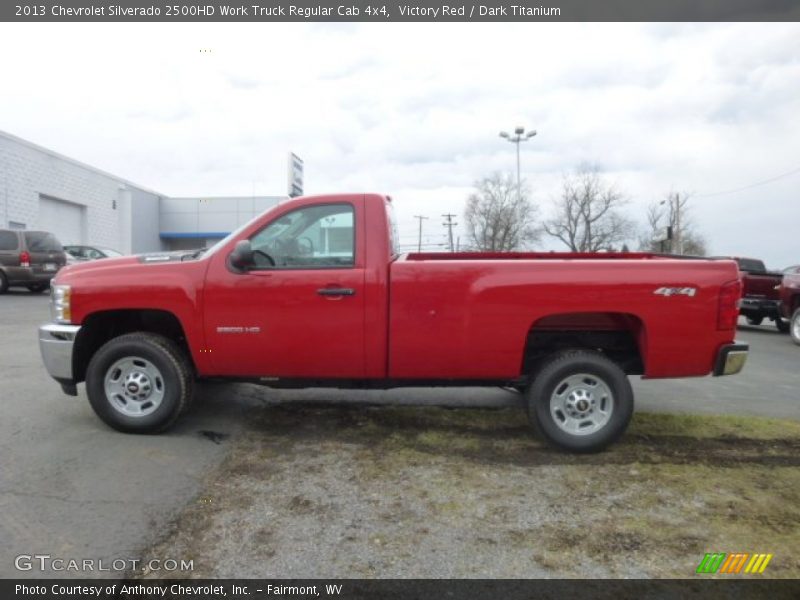 Victory Red / Dark Titanium 2013 Chevrolet Silverado 2500HD Work Truck Regular Cab 4x4