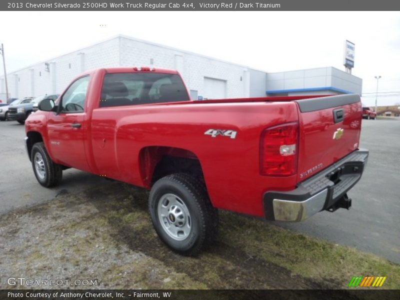 Victory Red / Dark Titanium 2013 Chevrolet Silverado 2500HD Work Truck Regular Cab 4x4