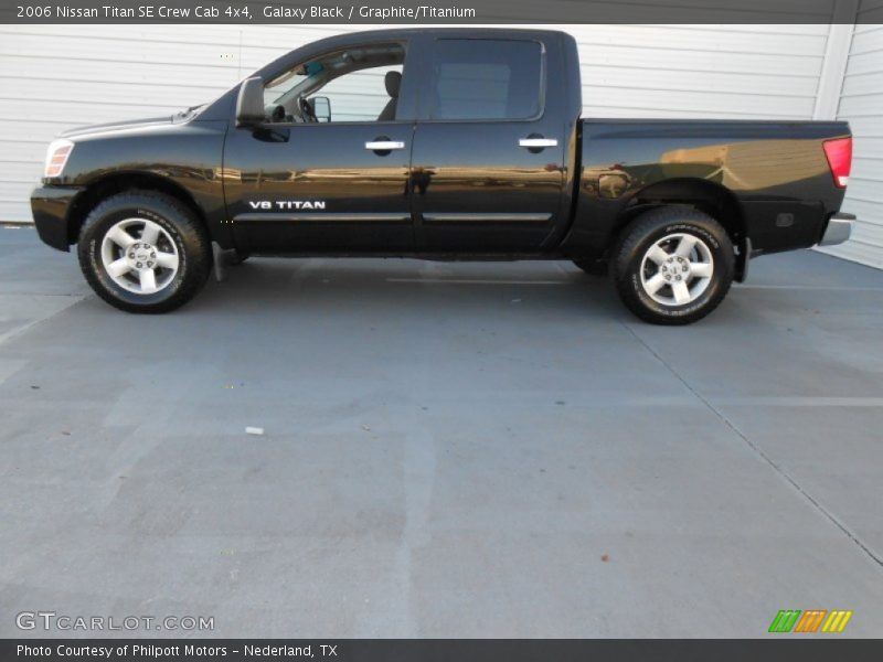 Galaxy Black / Graphite/Titanium 2006 Nissan Titan SE Crew Cab 4x4