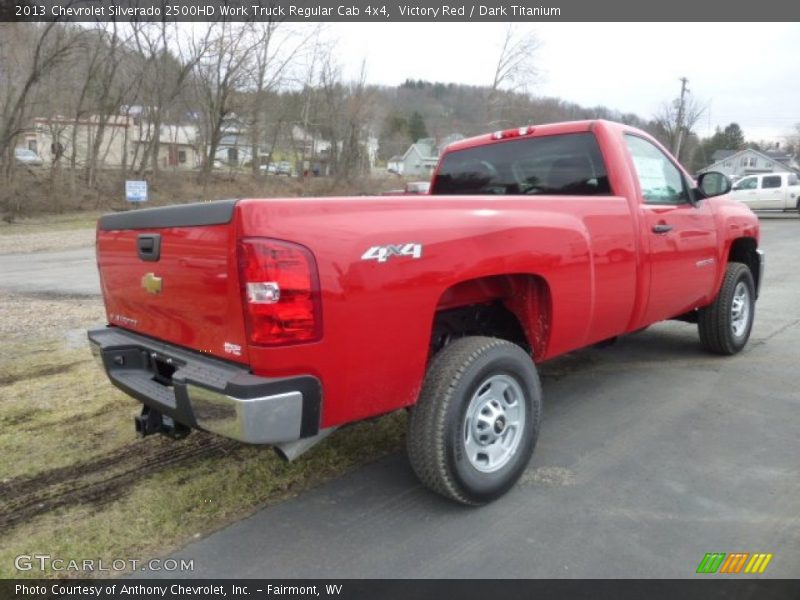 Victory Red / Dark Titanium 2013 Chevrolet Silverado 2500HD Work Truck Regular Cab 4x4