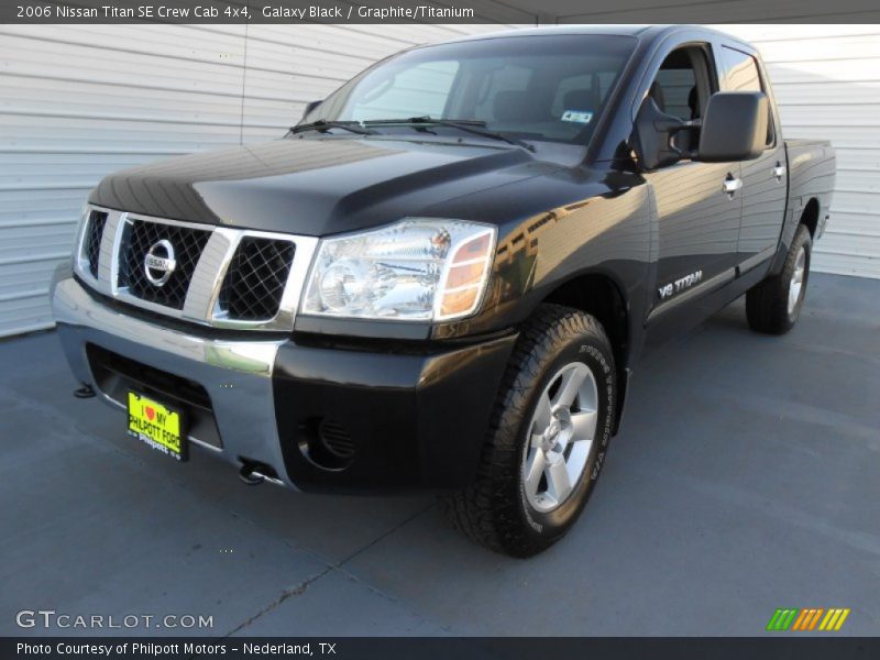 Galaxy Black / Graphite/Titanium 2006 Nissan Titan SE Crew Cab 4x4