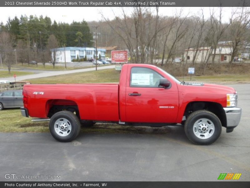 Victory Red / Dark Titanium 2013 Chevrolet Silverado 2500HD Work Truck Regular Cab 4x4