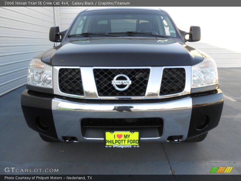 Galaxy Black / Graphite/Titanium 2006 Nissan Titan SE Crew Cab 4x4