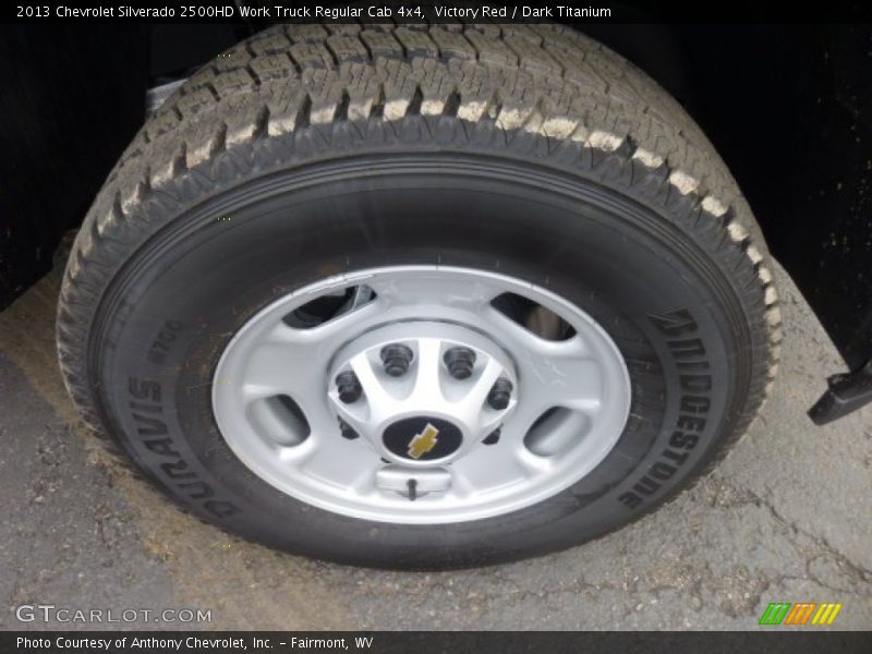 Victory Red / Dark Titanium 2013 Chevrolet Silverado 2500HD Work Truck Regular Cab 4x4