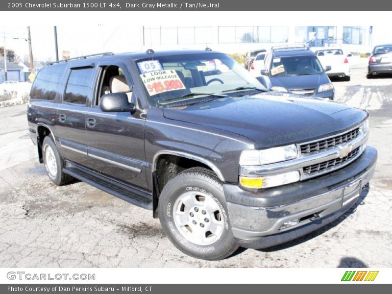 Dark Gray Metallic / Tan/Neutral 2005 Chevrolet Suburban 1500 LT 4x4