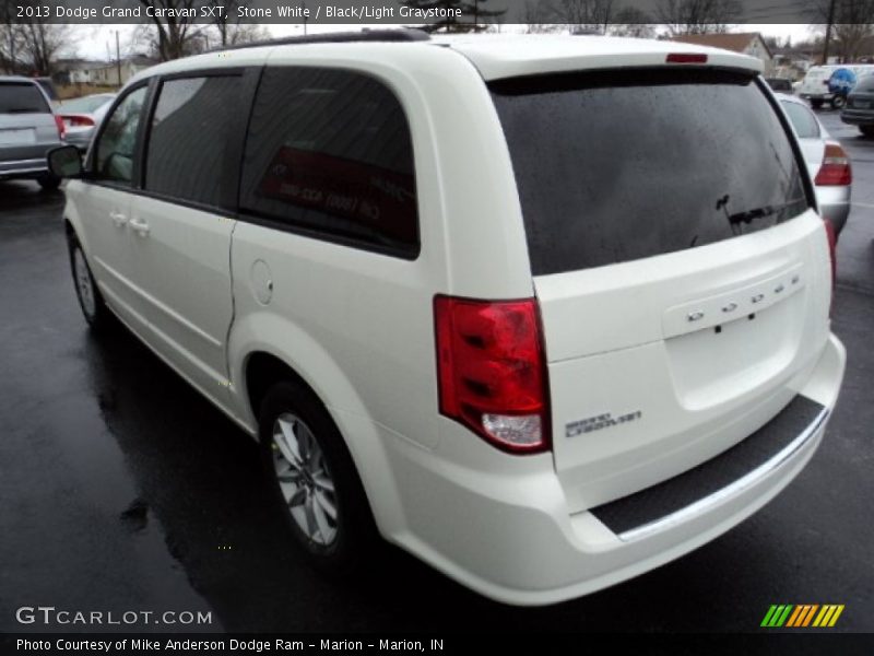 Stone White / Black/Light Graystone 2013 Dodge Grand Caravan SXT