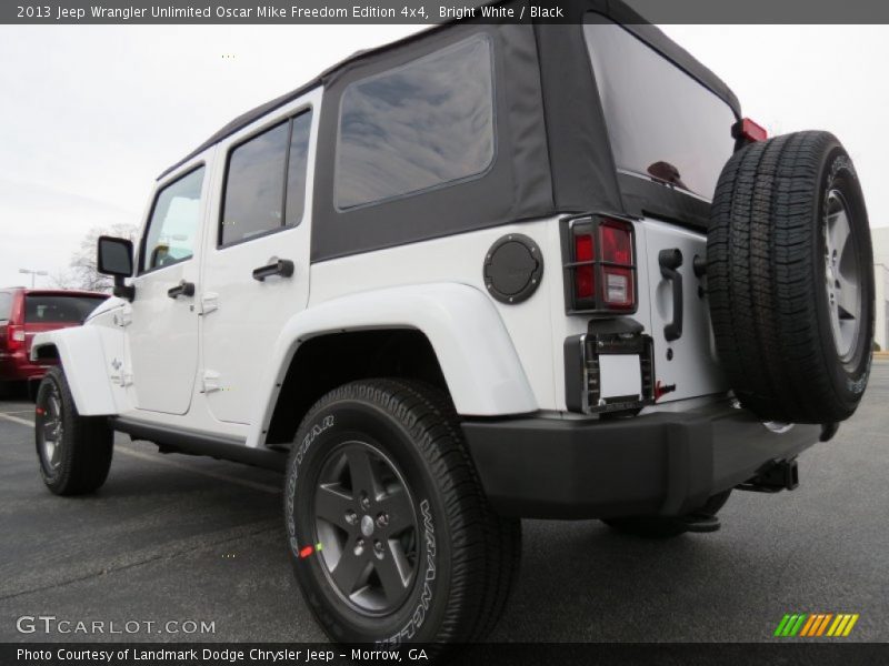 Bright White / Black 2013 Jeep Wrangler Unlimited Oscar Mike Freedom Edition 4x4