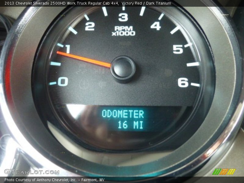 Victory Red / Dark Titanium 2013 Chevrolet Silverado 2500HD Work Truck Regular Cab 4x4