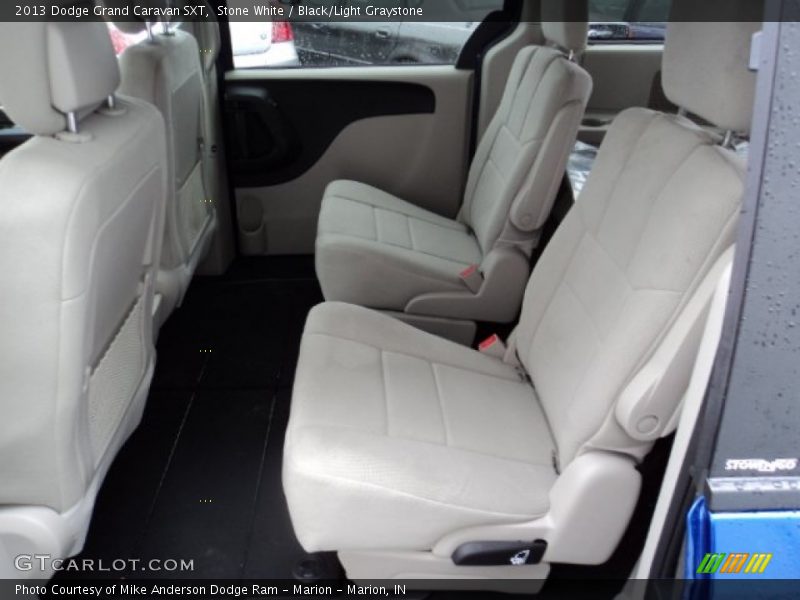 Stone White / Black/Light Graystone 2013 Dodge Grand Caravan SXT