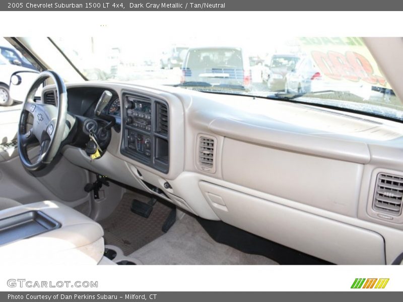 Dark Gray Metallic / Tan/Neutral 2005 Chevrolet Suburban 1500 LT 4x4
