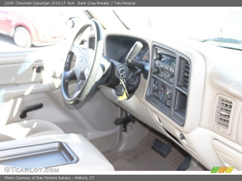 Dark Gray Metallic / Tan/Neutral 2005 Chevrolet Suburban 1500 LT 4x4