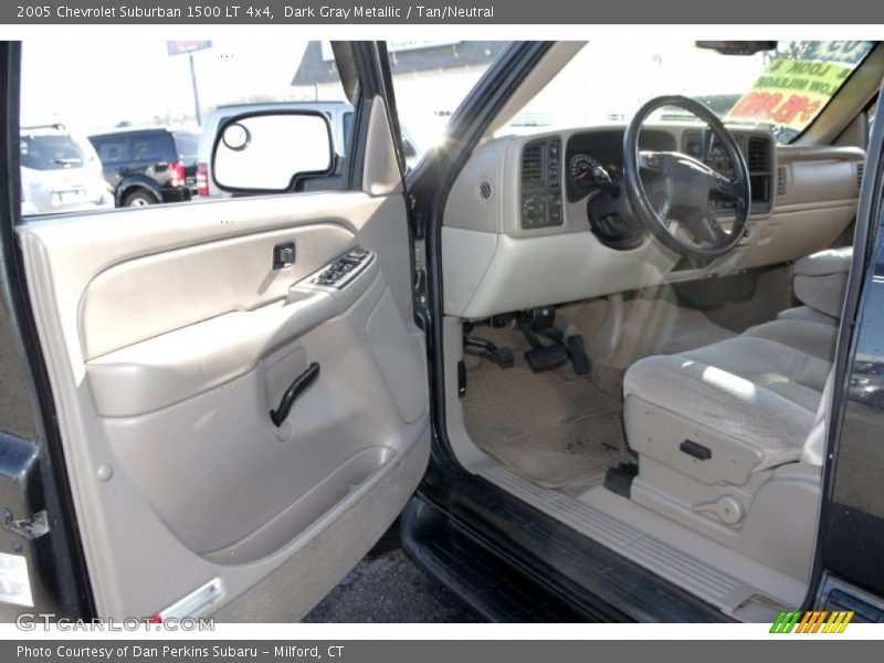 Dark Gray Metallic / Tan/Neutral 2005 Chevrolet Suburban 1500 LT 4x4