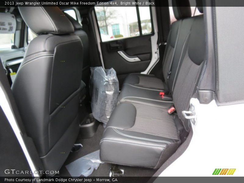 Rear Seat of 2013 Wrangler Unlimited Oscar Mike Freedom Edition 4x4