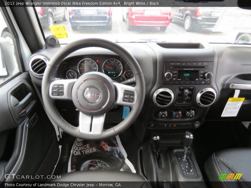 Dashboard of 2013 Wrangler Unlimited Oscar Mike Freedom Edition 4x4