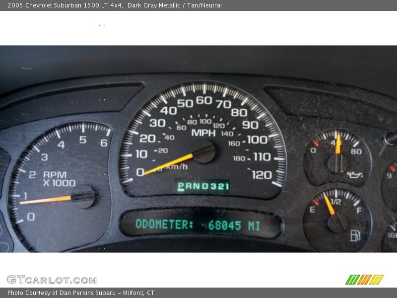 Dark Gray Metallic / Tan/Neutral 2005 Chevrolet Suburban 1500 LT 4x4